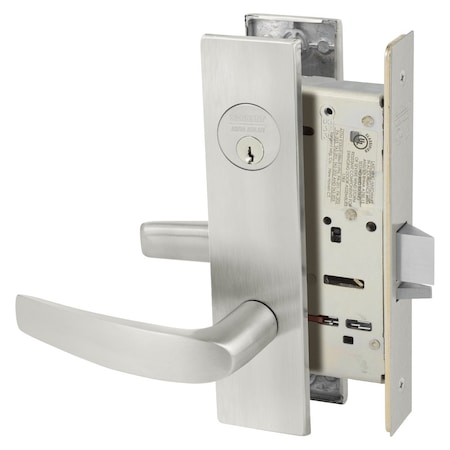 Sargent Grade 1 Storeroom or Closet Mortise Lock, B - Lever, LW1 - Escutcheon, Field Reversible, Conventiona 8204 LW1B 32D